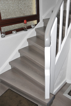 Treppen System Eiche Grau München